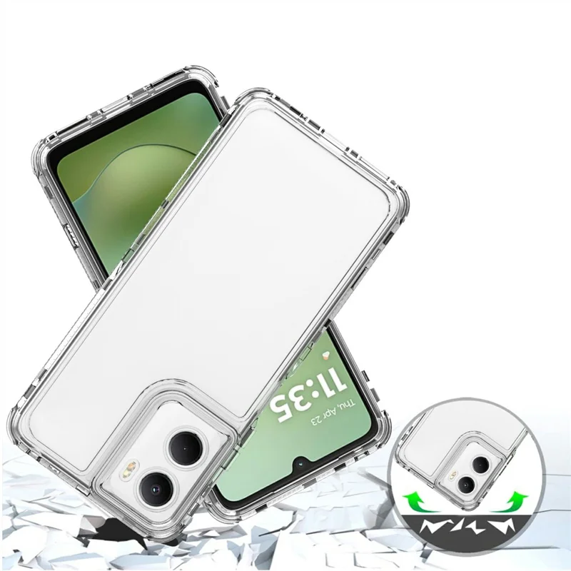For Motorola Moto G06 4G Clear Case Anti Scratch Acrylic TPU Phone Cover