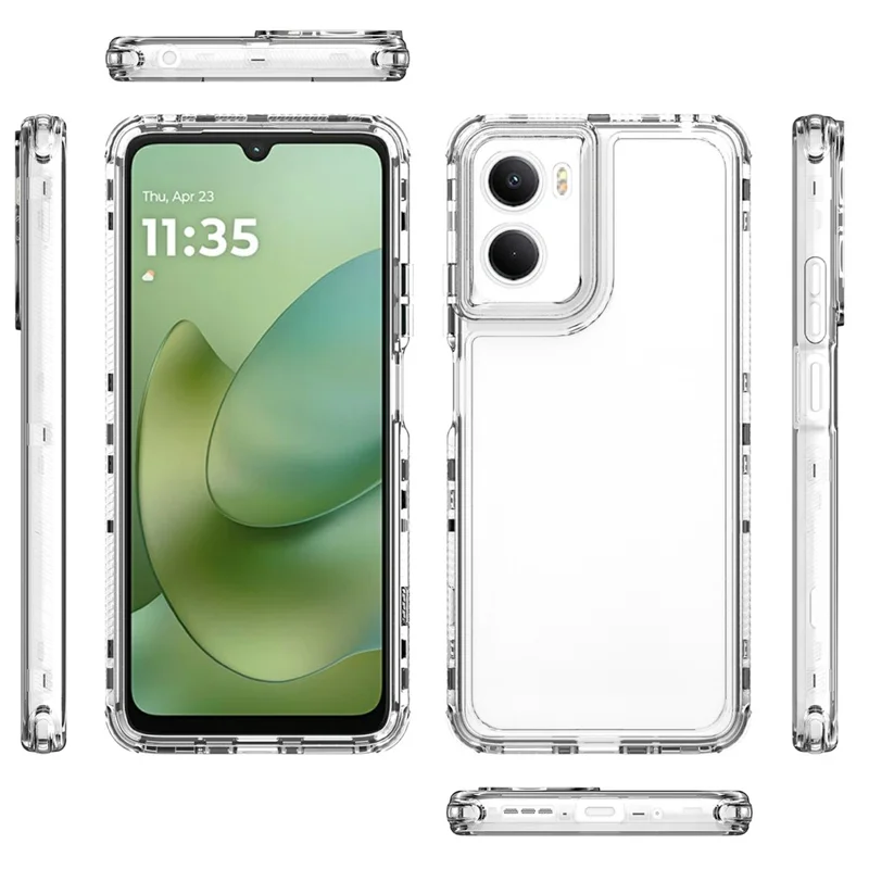 For Motorola Moto G06 4G Clear Case Anti Scratch Acrylic TPU Phone Cover
