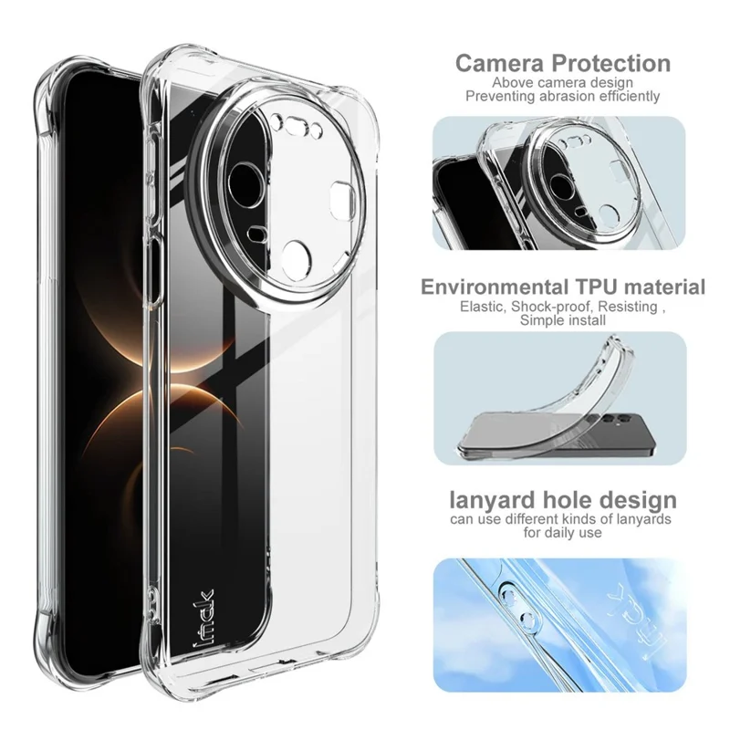 IMAK For Huawei Mate 80 / Mate 80 Pro Case TPU Phone Cover Airbag Shockproof Protection
