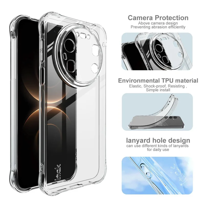 IMAK For Huawei Mate 80 Pro Max Case TPU Phone Cover Airbag Shockproof Protection
