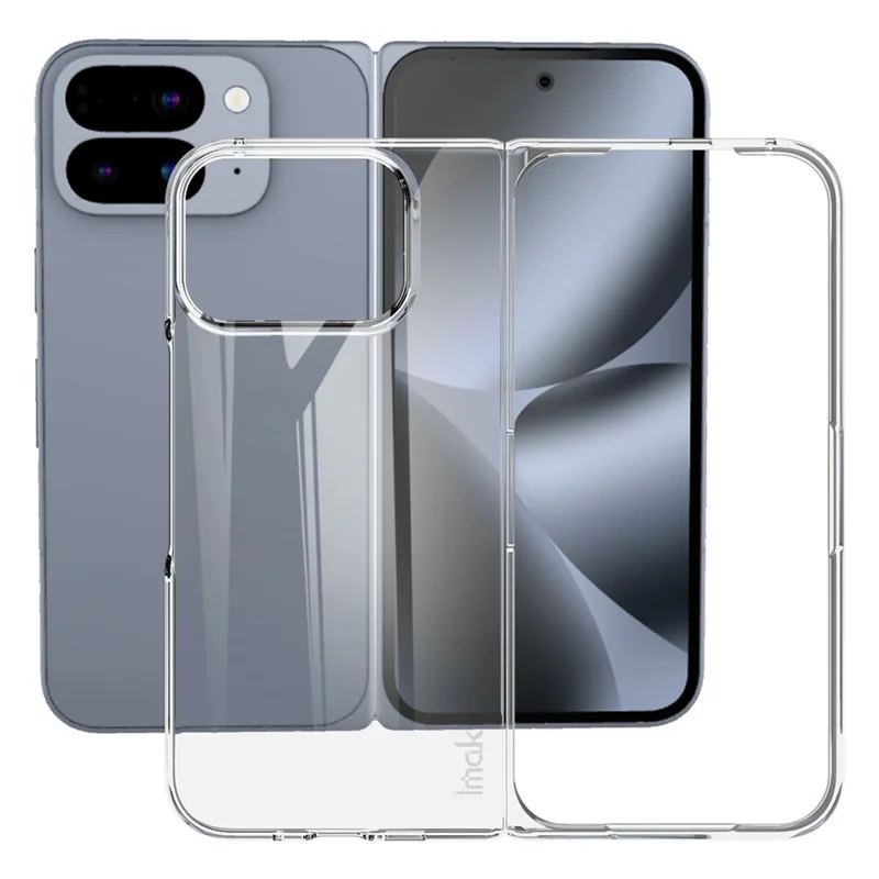 IMAK Crystal Case II Pro for Google Pixel 10 Pro Fold Case Clear PC Phone Cover (Upper Cover + Lower Cover)