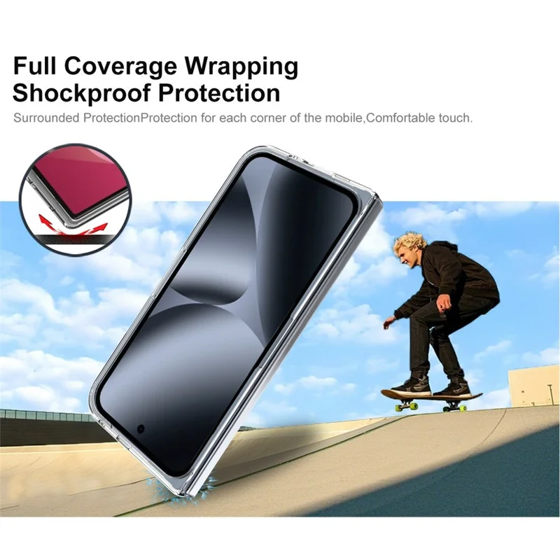 IMAK Crystal Case II Pro for Google Pixel 10 Pro Fold Case Clear PC Phone Cover (Upper Cover + Lower Cover)