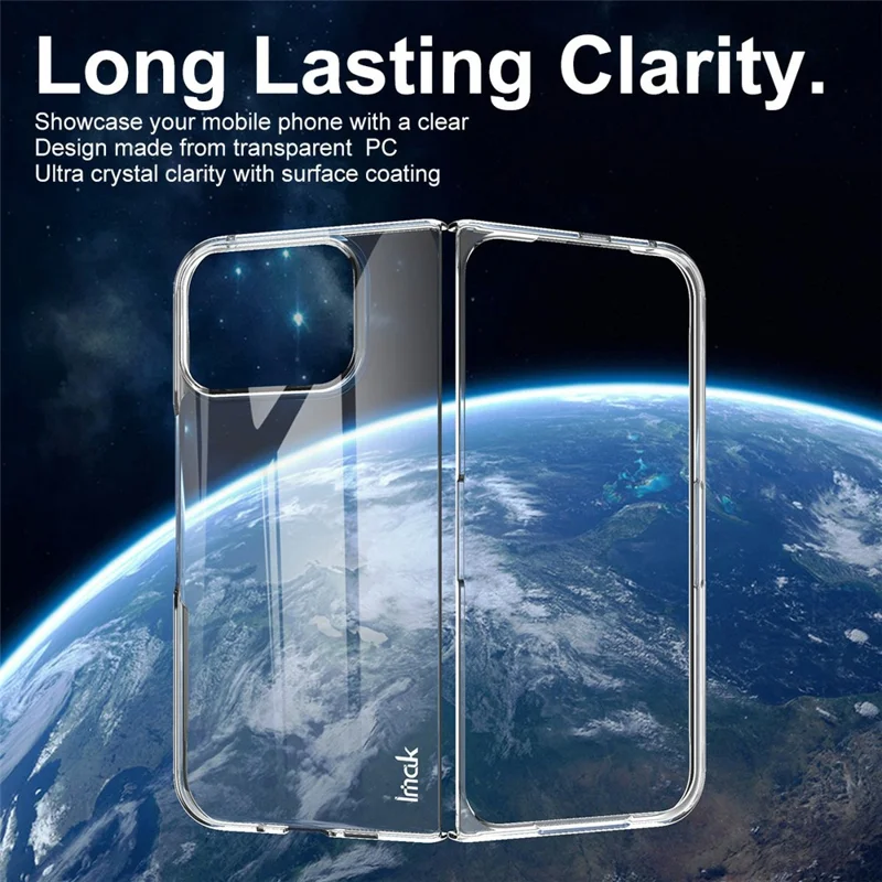 IMAK Crystal Case II Pro for Google Pixel 10 Pro Fold Case Clear PC Phone Cover (Upper Cover + Lower Cover)