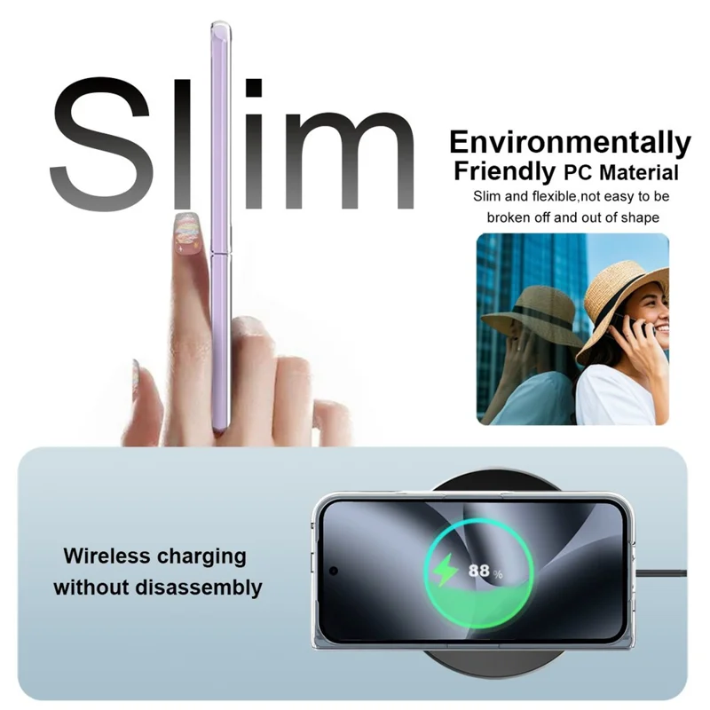 IMAK Crystal Case II Pro for Google Pixel 10 Pro Fold Case Clear PC Phone Cover (Upper Cover + Lower Cover)