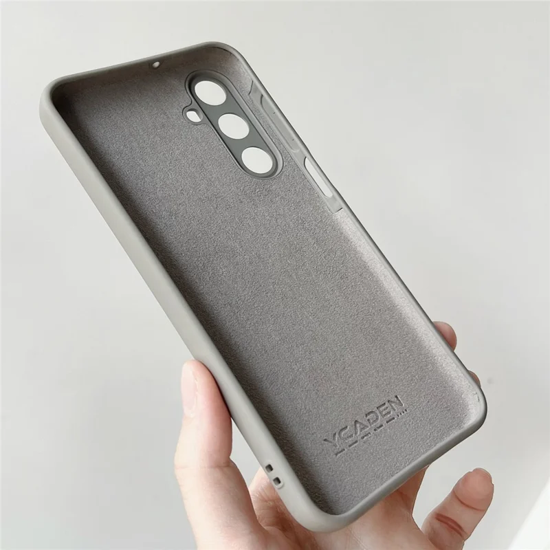 YCADEN For Samsung Galaxy A16 5G / A16 4G Magnetic Case Precise Cutouts TPU Phone Back Cover - Pebble Grey