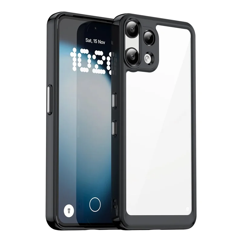 For Nothing Phone (3a) Lite 5G Case TPU + Acrylic Protective Clear Phone Cover - Black