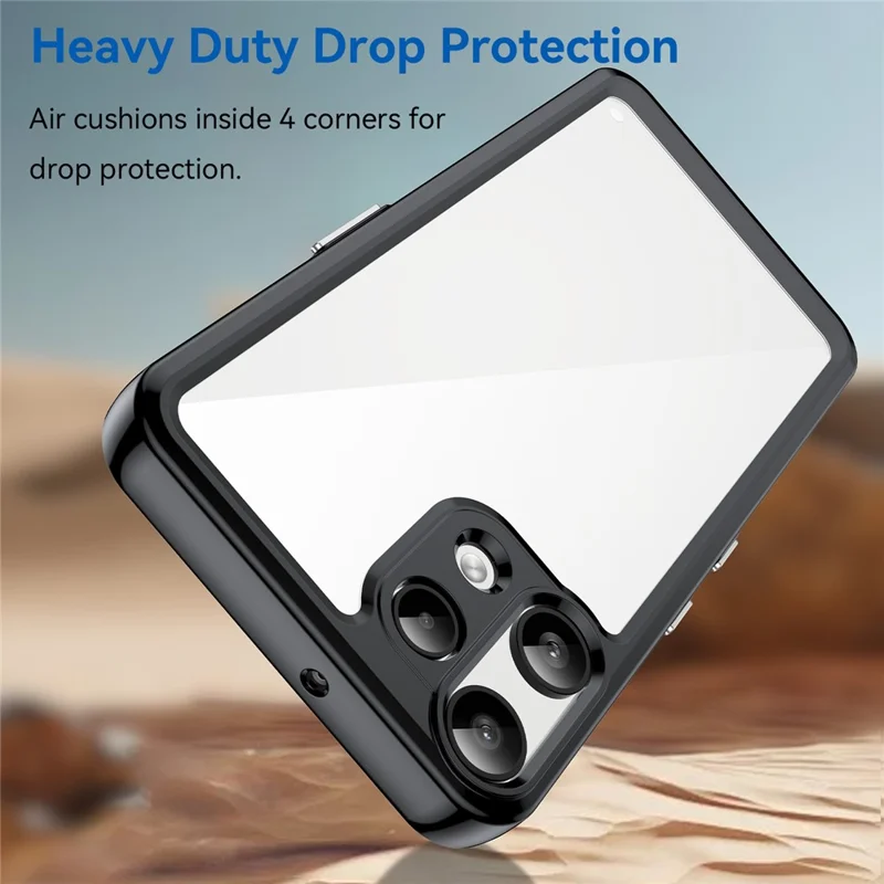 For Nothing Phone (3a) Lite 5G Case TPU + Acrylic Protective Clear Phone Cover - Black