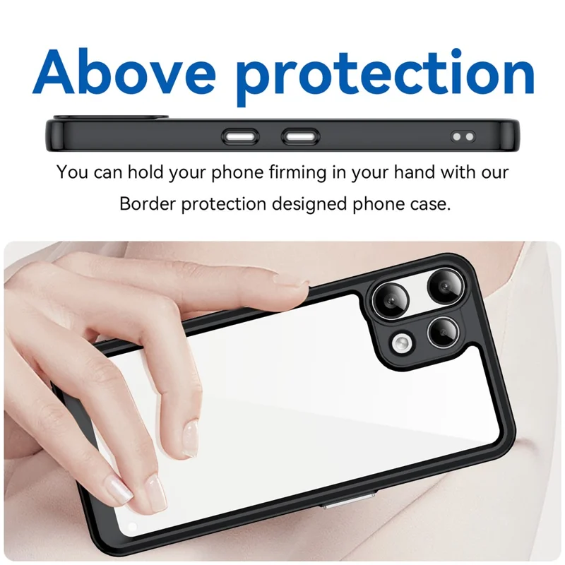 For Nothing Phone (3a) Lite 5G Case TPU + Acrylic Protective Clear Phone Cover - Black
