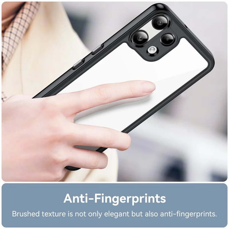 For Nothing Phone (3a) Lite 5G Case TPU + Acrylic Protective Clear Phone Cover - Black