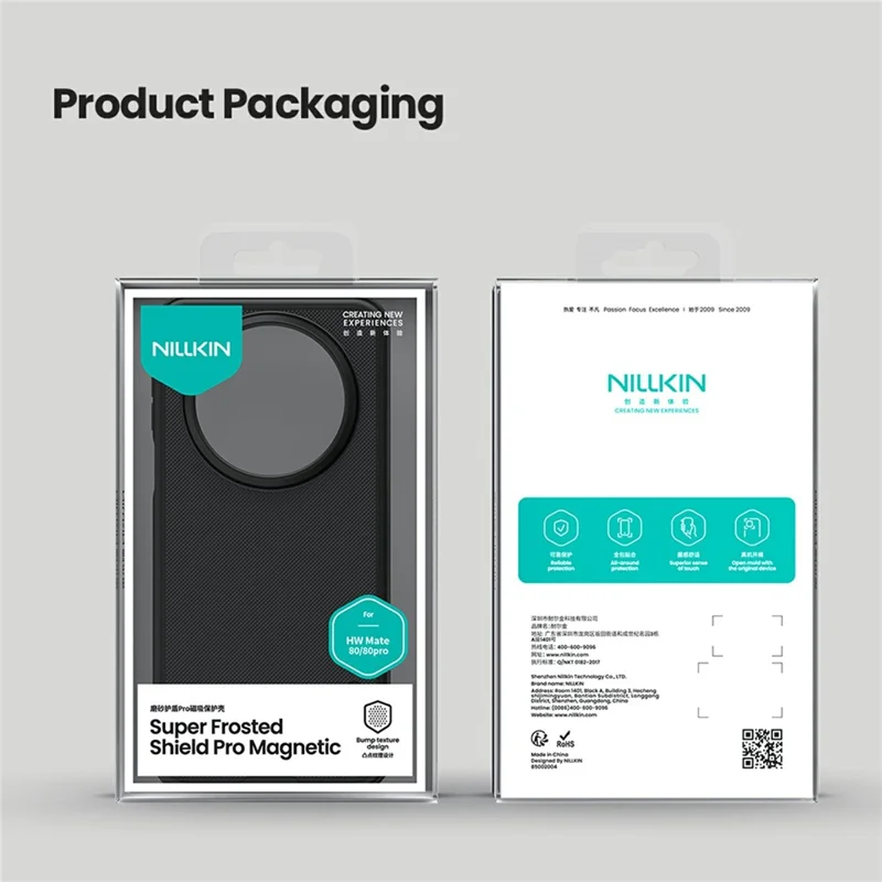 NILLKIN Super Frosted Shield Pro Magnetic Case  for Huawei Mate 80  /  Mate 80 Pro PC + TPU Phone Cover