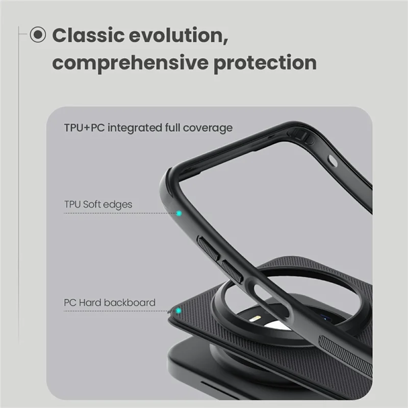 NILLKIN Super Frosted Shield Pro for Huawei Mate 80 Pro Max Magnetic Case PC + TPU Phone Cover