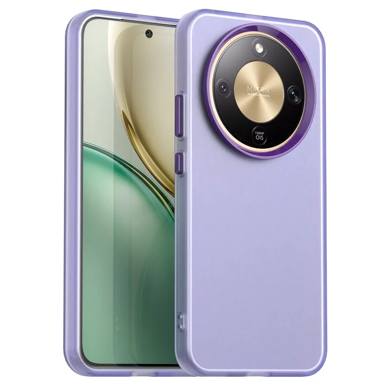 For Honor X9d 5G / X70 5G Case PC + TPU + PET Matte Anti-Drop Phone Back Cover - Purple