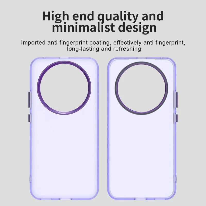 For Honor X9d 5G / X70 5G Case PC + TPU + PET Matte Anti-Drop Phone Back Cover - Purple