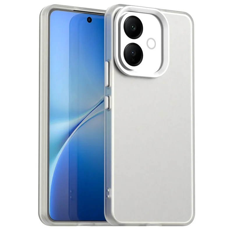 For vivo V60 Lite 5G / V60 Lite 4G Case PC + TPU + PET Matte Anti-Drop Phone Back Cover - White