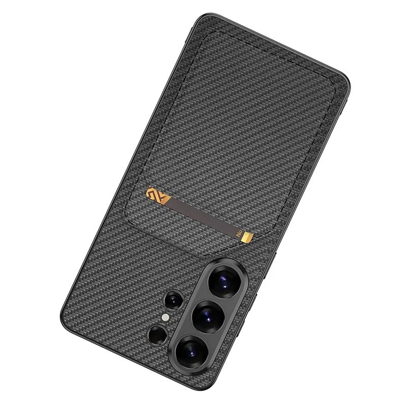 GKK Custodia per Samsung Galaxy S26 Ultra in PU Pelle con Supporto per Schede Staccabile, Supporto KickStand, Cover Posteriore in PC - Arancione Titanio