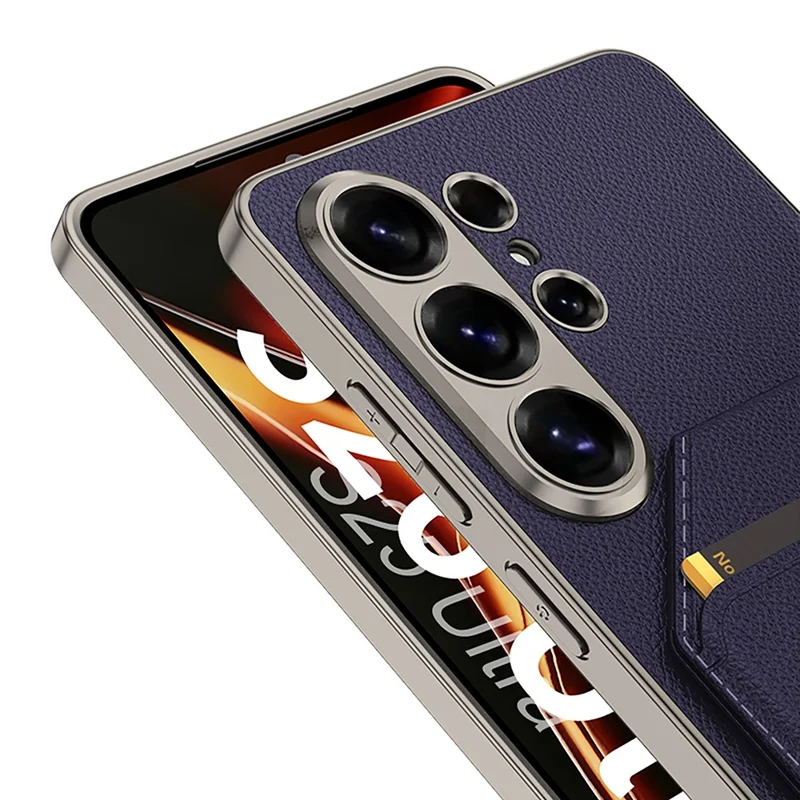 GKK Custodia per Samsung Galaxy S26 Ultra in PU Pelle con Supporto per Schede Staccabile, Supporto KickStand, Cover Posteriore in PC - Arancione Titanio