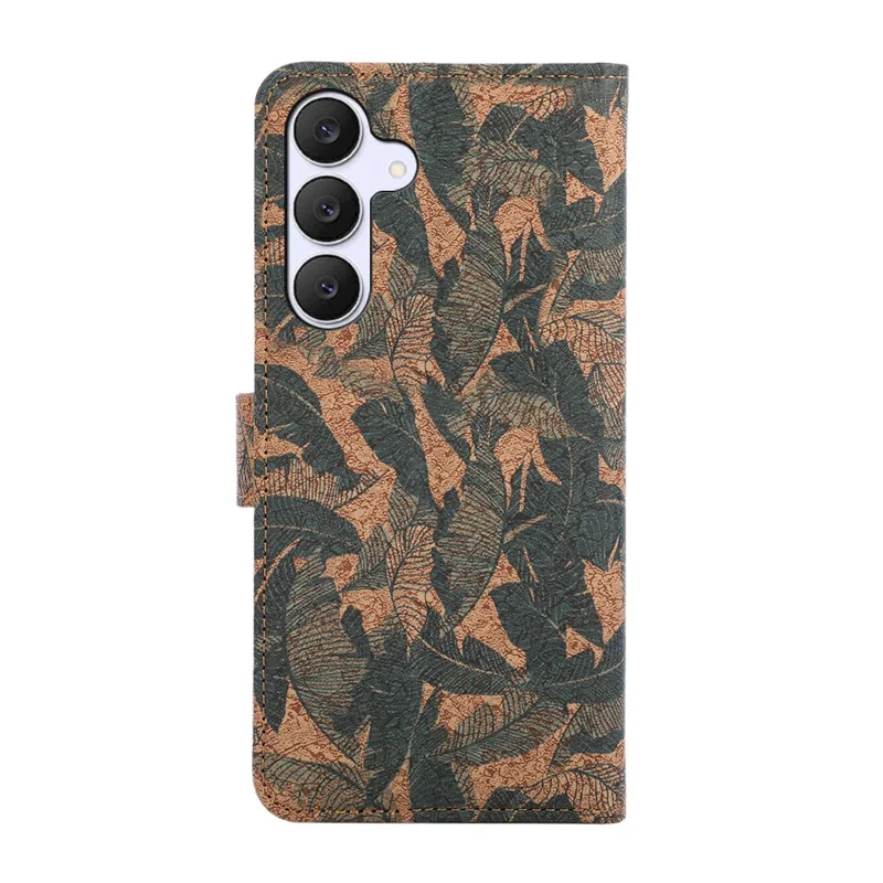 For Samsung Galaxy A57 5G Leather Wallet Case Bohemian-style TPU PU Phone Cover with Stand - Autumn Leaves