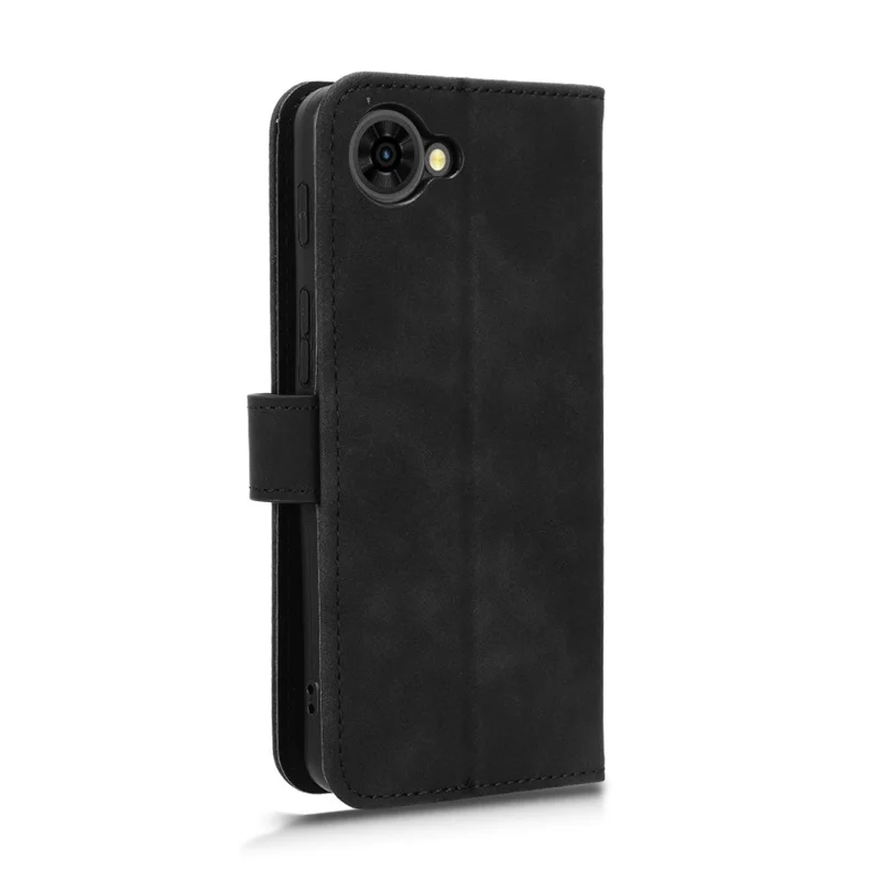 Leather Case For ZTE nubia S2R  /  S2e  /  S2 Lite Skin Feel Anti Drop Wallet Stand Flip Phone Cover - Black