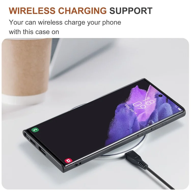 Чехол-бумажник DG.MING M1 Series для Samsung Galaxy S23 Ultra, противоударный чехол из искусственной кожи с подставкой - черный