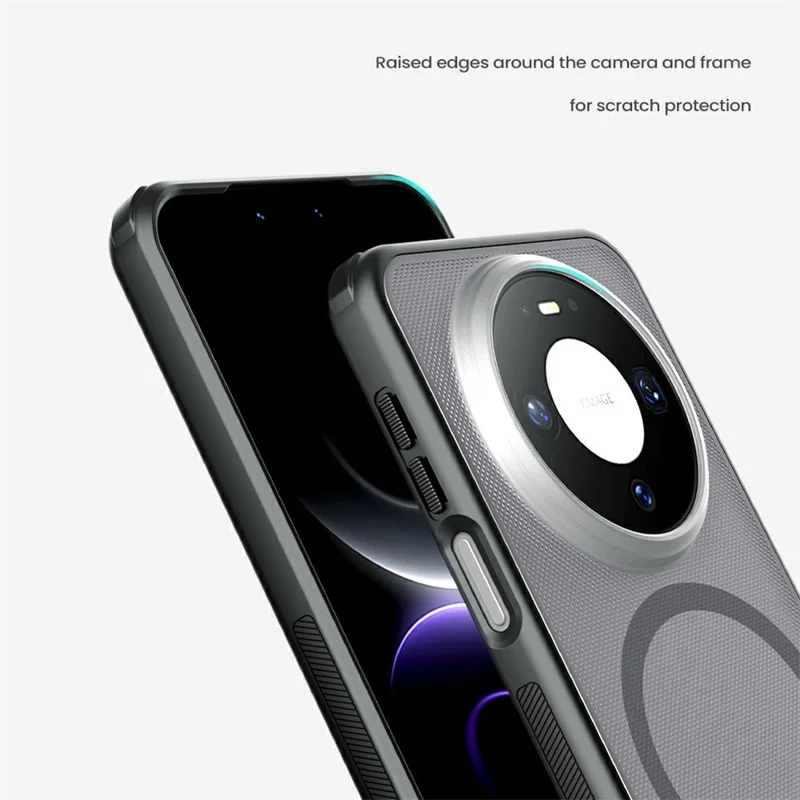 NILLKIN Super Frosted Shield Pro for Huawei Mate 80  /  80 Pro Magnetic Case Matte PC TPU Clear Black Phone Back Cover