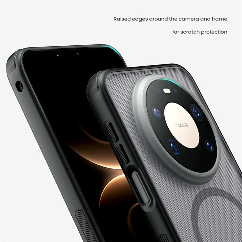 NILLKIN Super Frosted Shield Pro for Huawei Mate 80 Pro Max Magnetic Case Matte PC TPU Clear Black Phone Back Cover