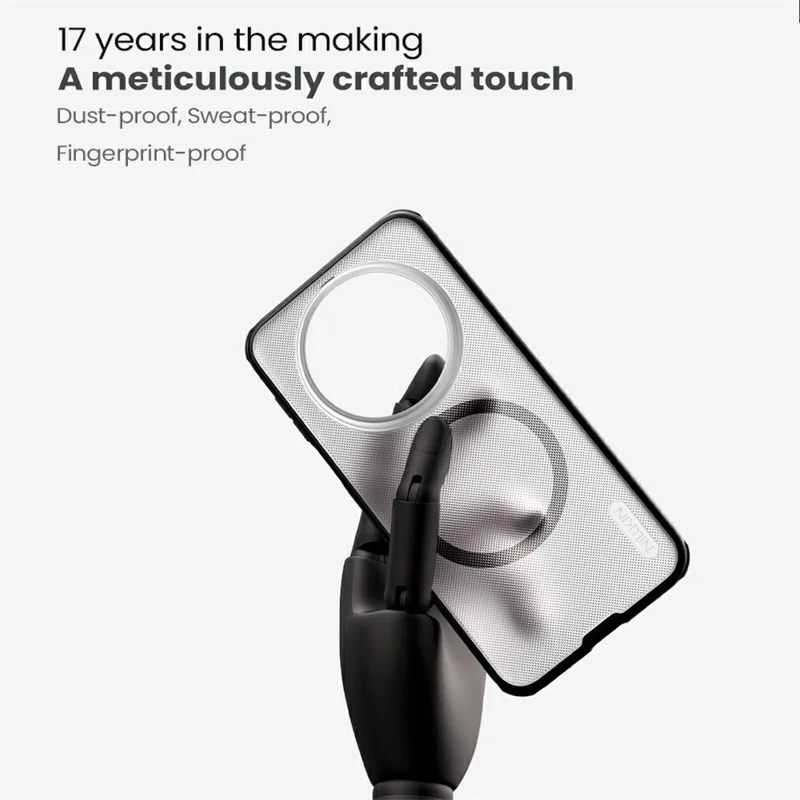 NILLKIN Super Frosted Shield Pro for Huawei Mate 80 Pro Max Magnetic Case Matte PC TPU Clear Black Phone Back Cover