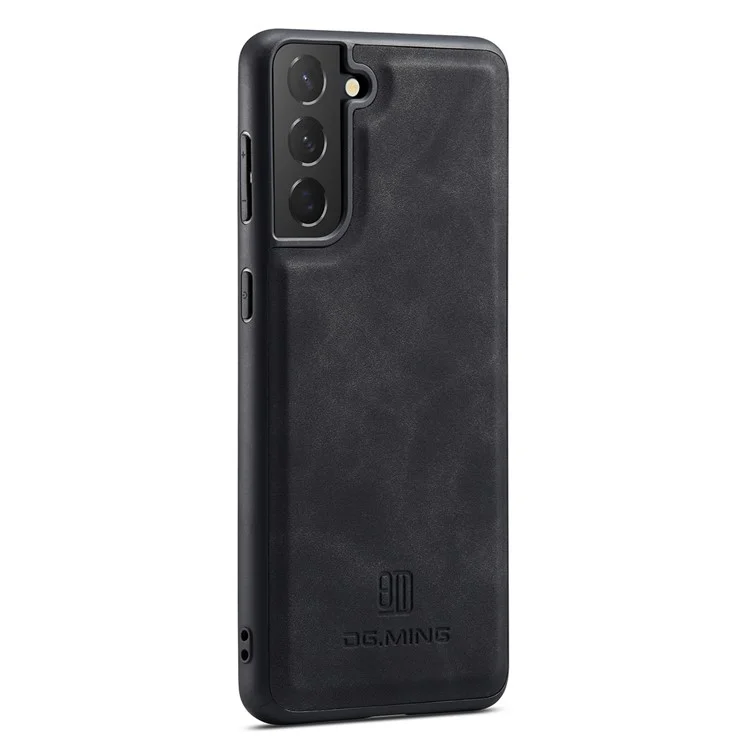 DG.MING M2 Series Phone Case per Samsung Galaxy S23+ Custodia Magnetica Antiurto Custodia in Pelle con Supporto Removibile e Portafoglio - Nero