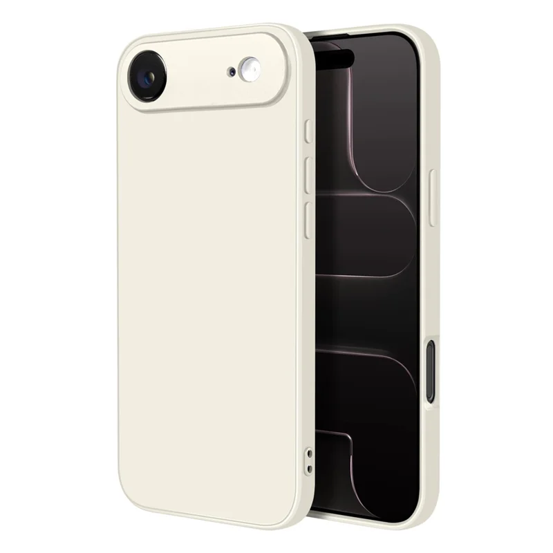 NORTHJO For iPhone Air Silicone Case with High Aluminium-Silicon Glass Film, Shockproof Phone Cover - White