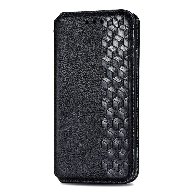 For Honor Magic8 Lite 5G / X9d 5G / X70 5G Case Rhombus Imprint PU Leather Wallet Phone Cover - Black