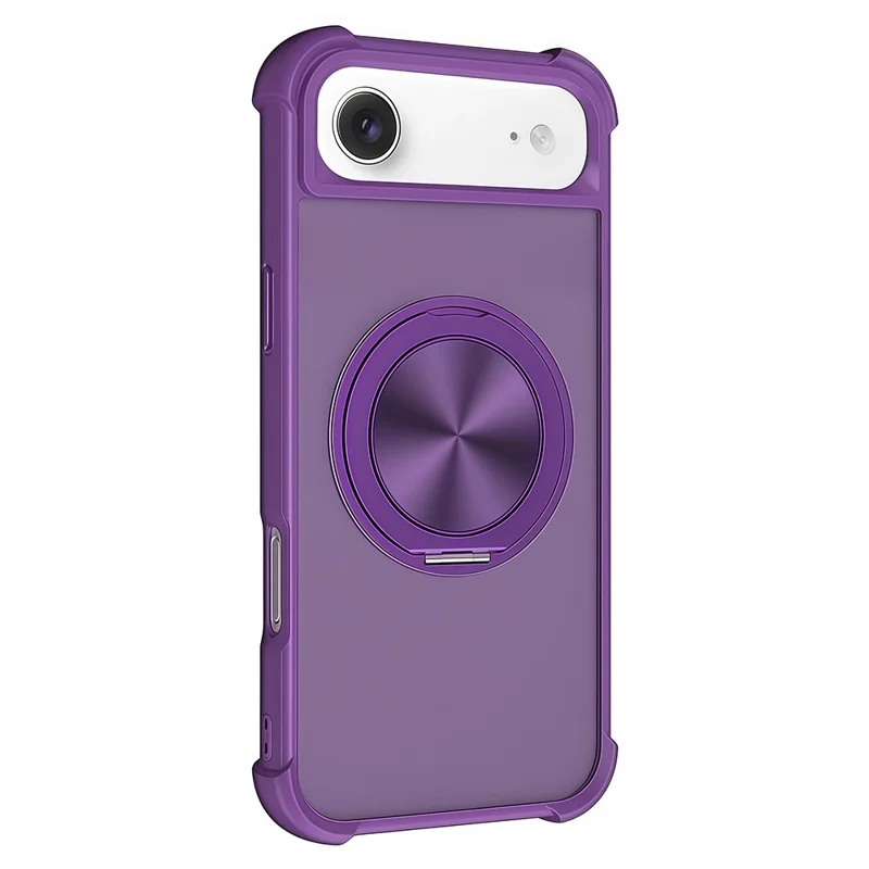 For iPhone Air Case Compatible with MagSafe CD Vein Kickstand TPU + PC Phone Cover - Purple