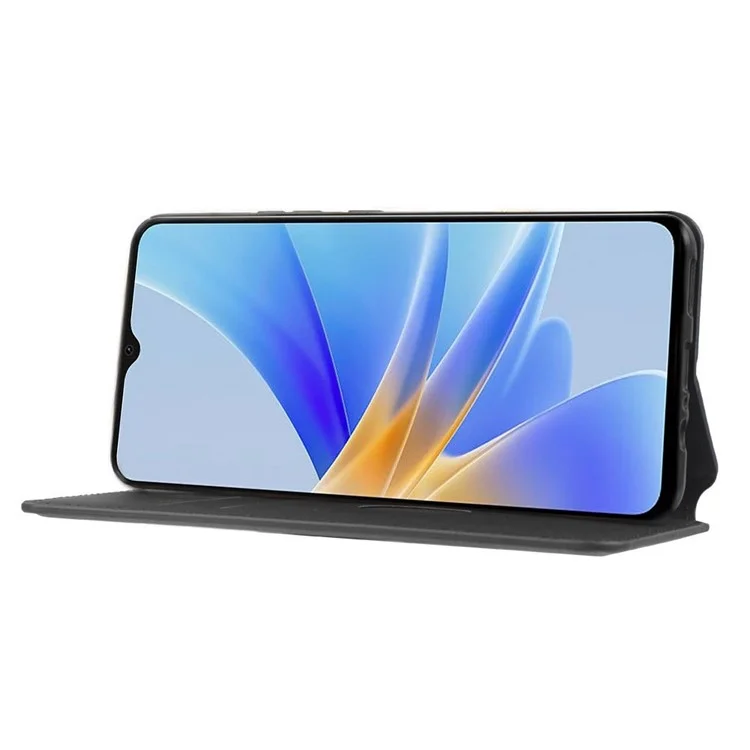 Для Oppo A17 4G / A17k 4G Design Design Rombus Patter - Черный