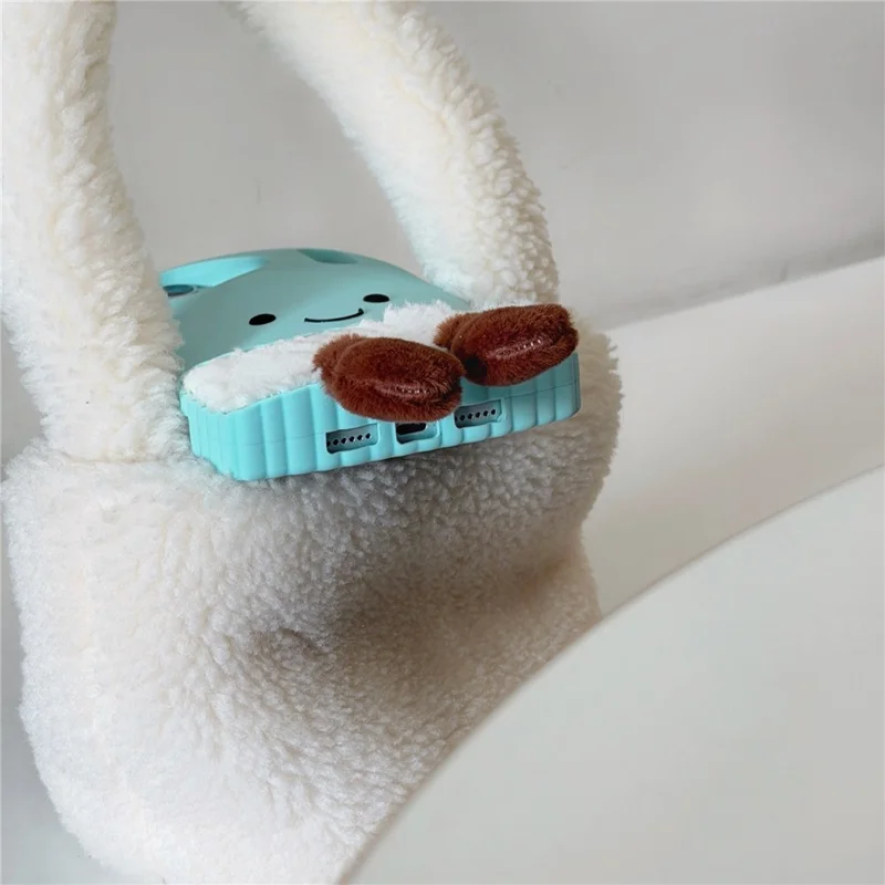 For iPhone 17 Pro Max Case Cute Mitten Design Shockproof Silicone Phone Back Cover