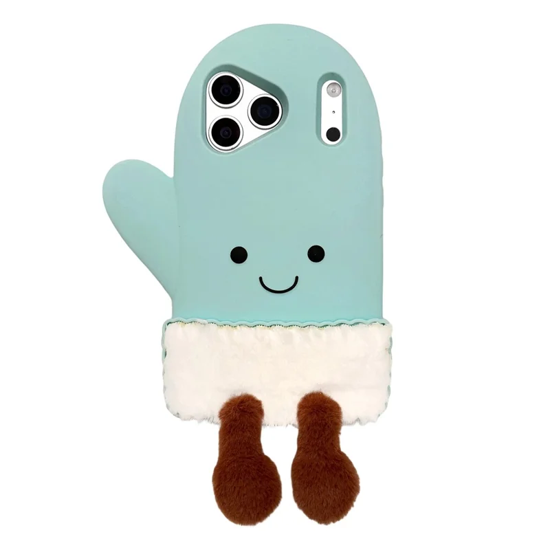 For iPhone 17 Pro Case Cute Mitten Design Shockproof Silicone Phone Back Cover