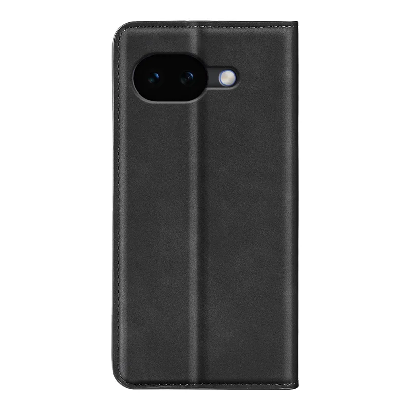 For Google Pixel 10a Case Skin Touch Leather Wallet Phone Cover - Black