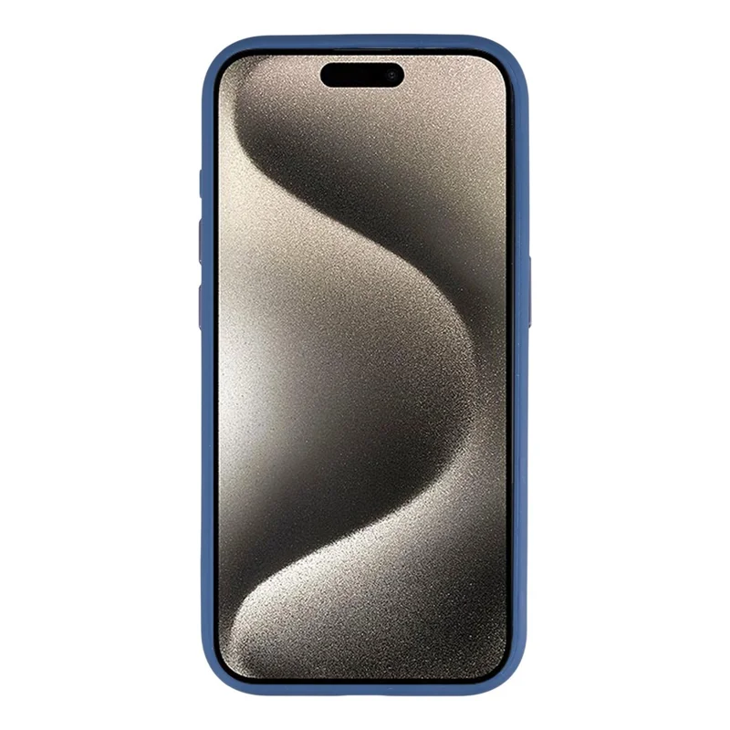 For iPhone 14 Pro Max Magnetic Case TPU + Acrylic Hybrid Phone Shell - Blue