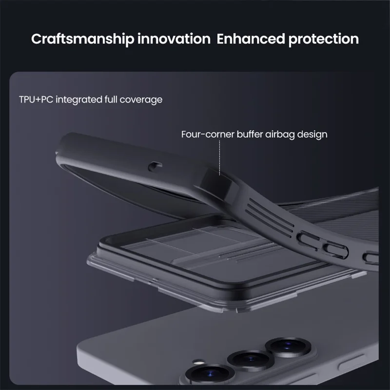 NILLKIN Camshield Pro Series For Samsung Galaxy A37 5G Case TPU + PC Clear Black Phone Cover with Camera Slider