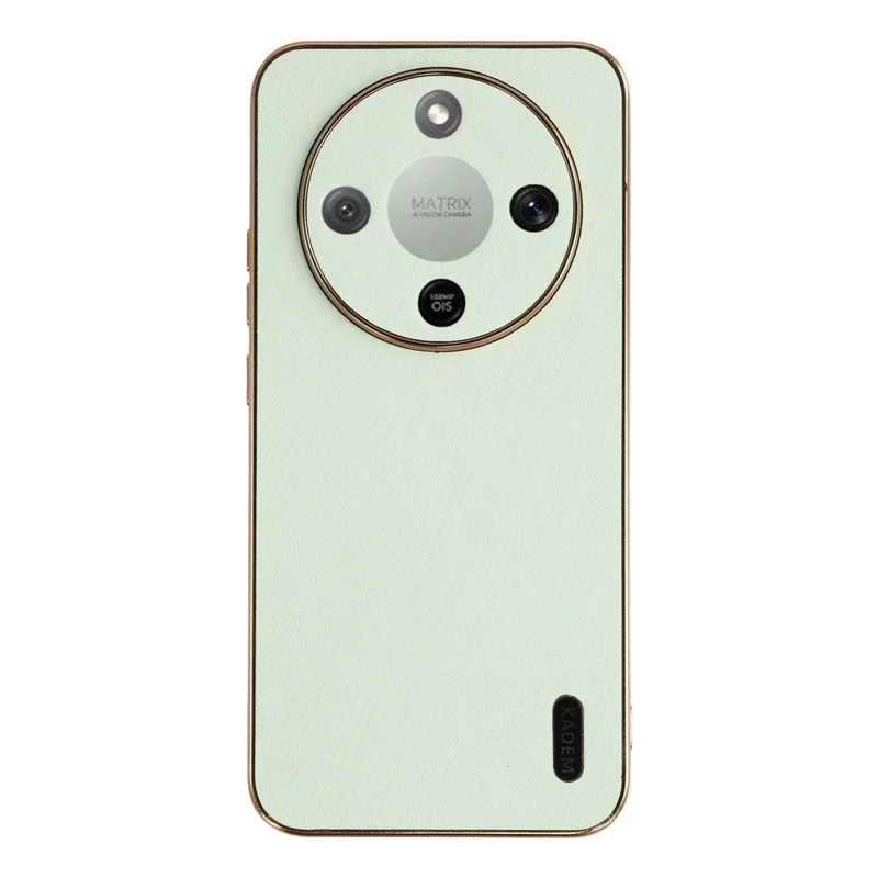 KADEM Phone Case For Honor Magic8 Lite 5G  /  X9d 5G  /  X70 5G Electroplating Silk Texture PU + TPU Phone Back Cover - Green