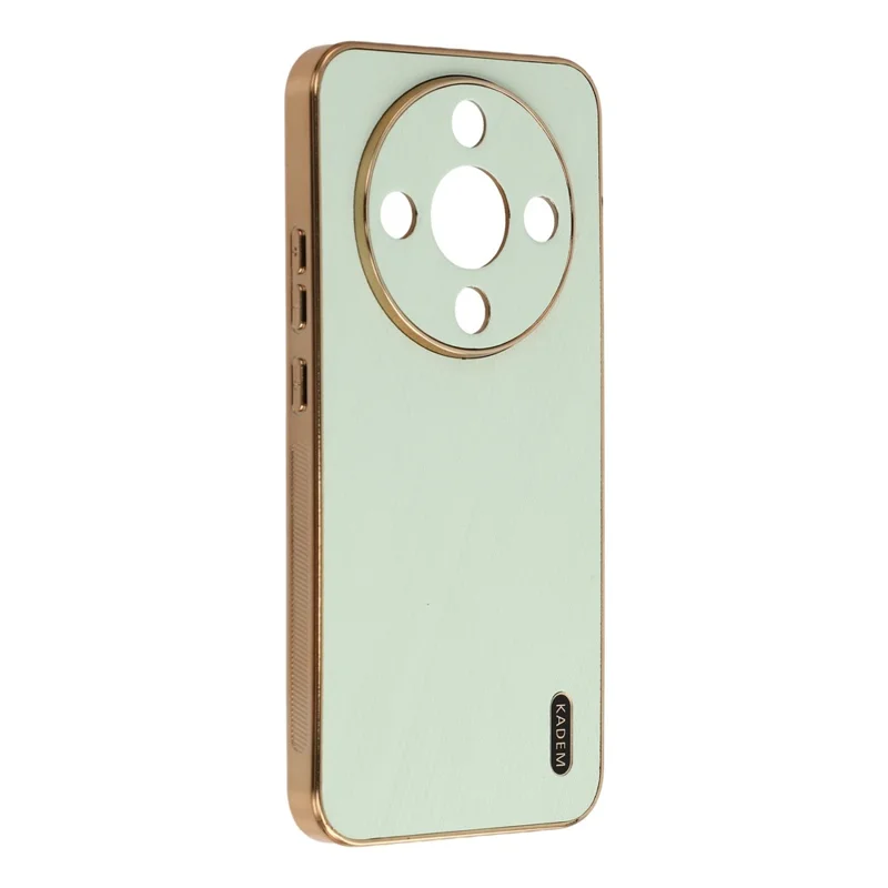 KADEM Phone Case For Honor Magic8 Lite 5G  /  X9d 5G  /  X70 5G Electroplating Silk Texture PU + TPU Phone Back Cover - Green
