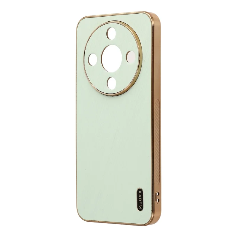 KADEM Phone Case For Honor Magic8 Lite 5G  /  X9d 5G  /  X70 5G Electroplating Silk Texture PU + TPU Phone Back Cover - Green