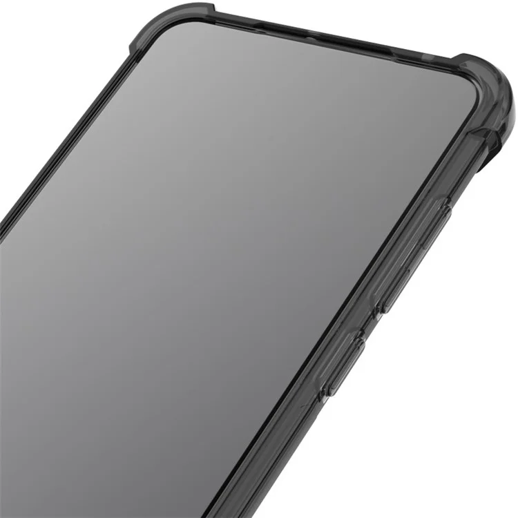 IMAK pour Xiaomi Redmi Note 12 Pro+ 5G / Note 12 Explorer 5G / Note 12 Trendy Edition Coque de protection antichoc avec airbags aux coins renforcés en TPU Transparent - Noir transparent