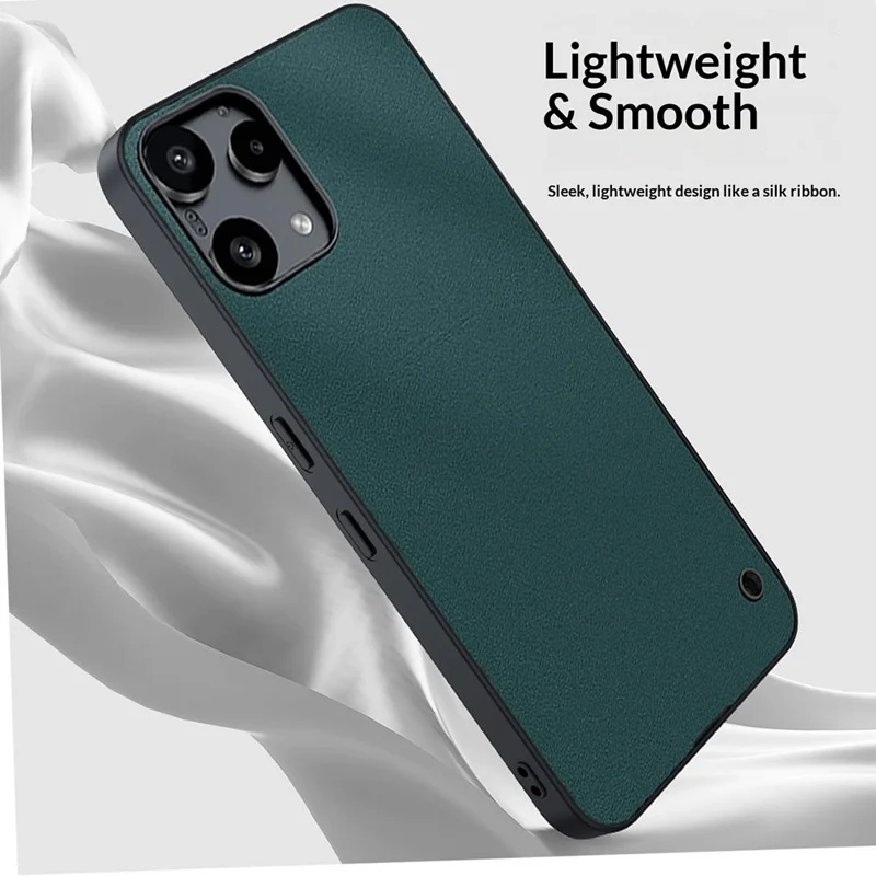 For Nothing Phone (3a) Lite 5G Case PU Leather Coated PC + TPU Anti-Drop Phone Cover - Orange