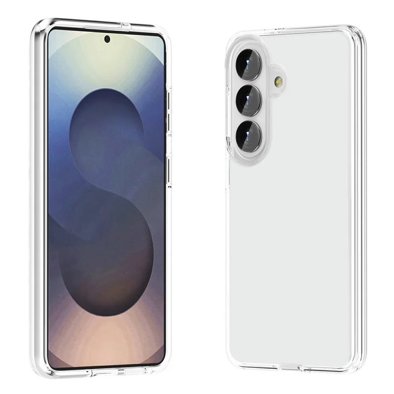 For Samsung Galaxy S26+ Case PC + TPU Shockproof Clear Phone Cover - Transparent