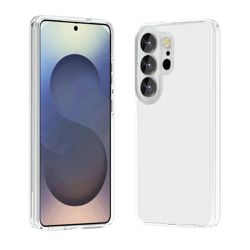 For Samsung Galaxy S26 Ultra Case PC + TPU Shockproof Clear Phone Cover - Transparent