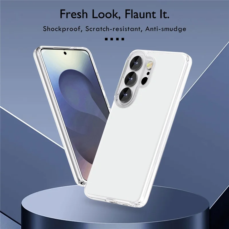 For Samsung Galaxy S26 Ultra Case PC + TPU Shockproof Clear Phone Cover - Transparent