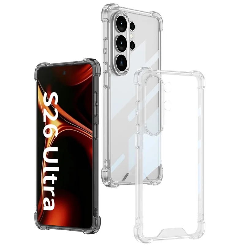 GKK For Samsung Galaxy S26 Ultra Case Airbag Anti Drop TPU+PC Phone Back Cover - Transparent