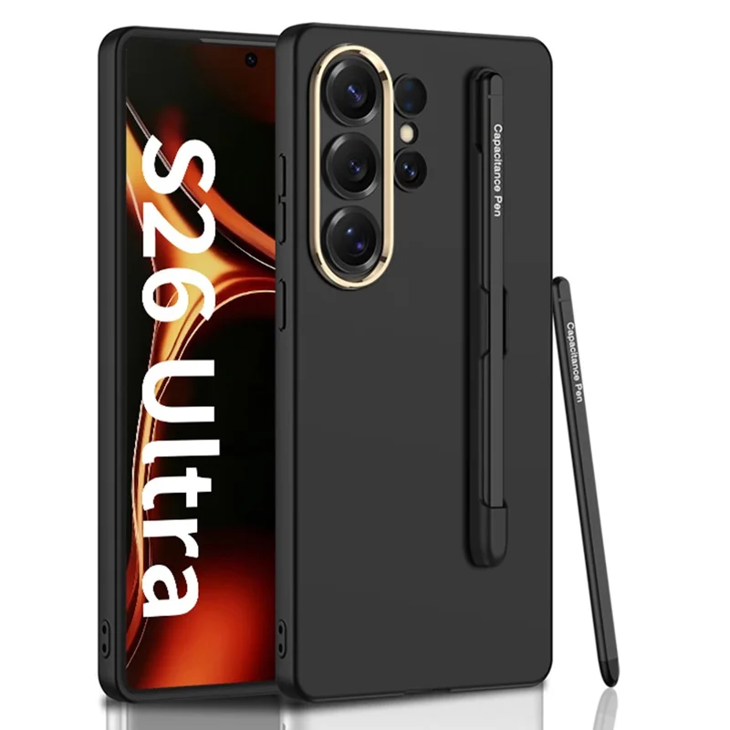 GKK For Samsung Galaxy S26 Ultra Case with Stylus Shock Resistant Hard PC Slim Phone Cover - Black