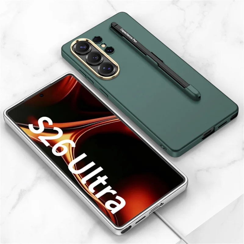 GKK For Samsung Galaxy S26 Ultra Case with Stylus Shock Resistant Hard PC Slim Phone Cover - Black