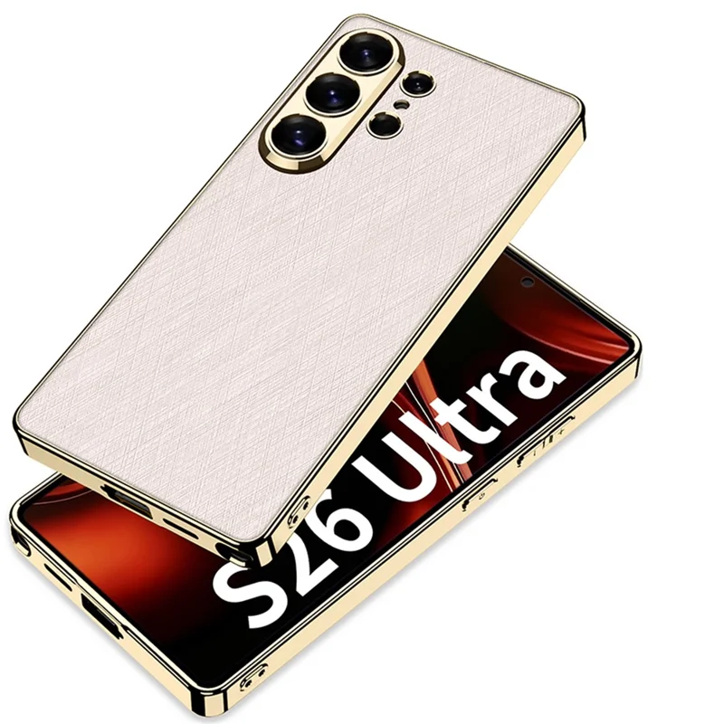 GKK For Samsung Galaxy S26 Ultra Case Electroplated PC + PU + TPU Phone Back Cover - Grey