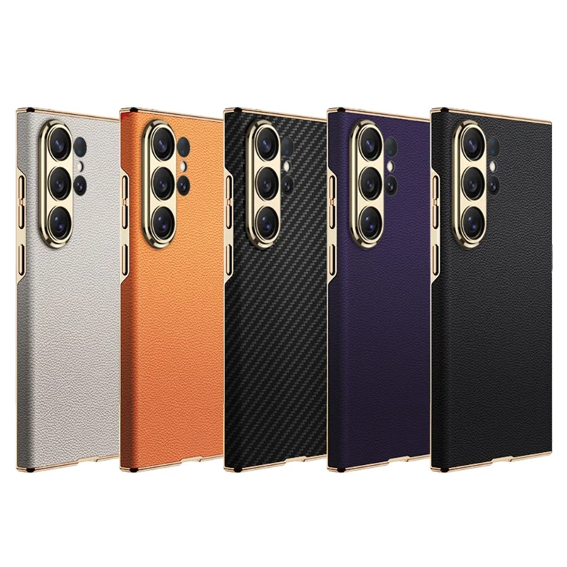 GKK For Samsung Galaxy S26 Ultra Case Electroplated PU + PC Phone Back Cover - Purple