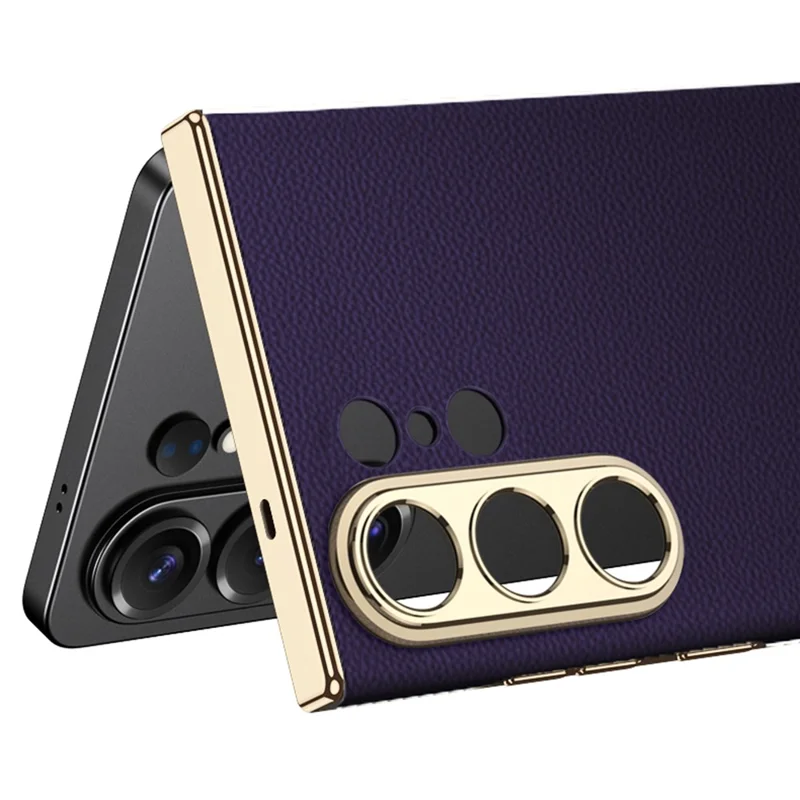 GKK For Samsung Galaxy S26 Ultra Case Electroplated PU + PC Phone Back Cover - Purple